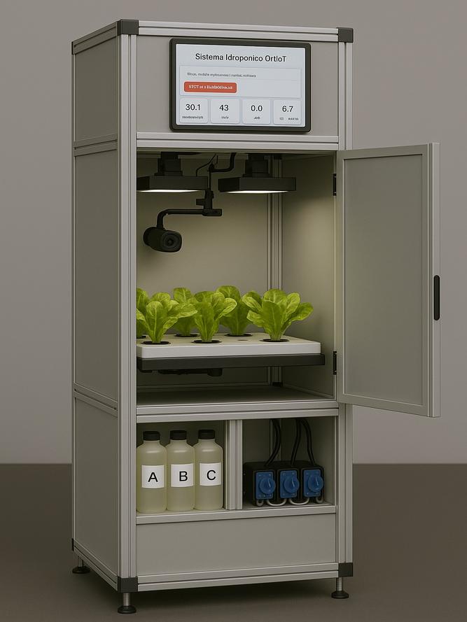 OrtoIoT Growing Chamber - 3D Visualization